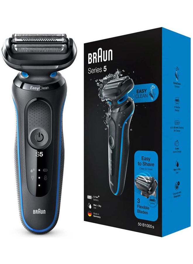 BRAUN Wet & Dry Electric Shaver 50-B1000s Black - Image 1