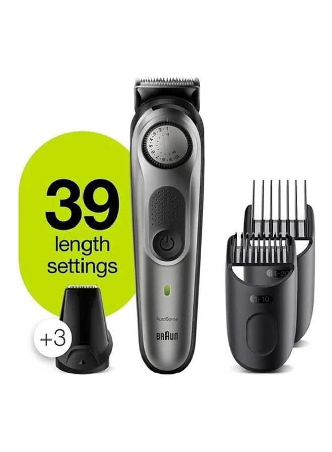 براون Beard Trimmer BT7320 With Precision Dial 4 Attachments And Gillette Proglide Razor Black - Image 1