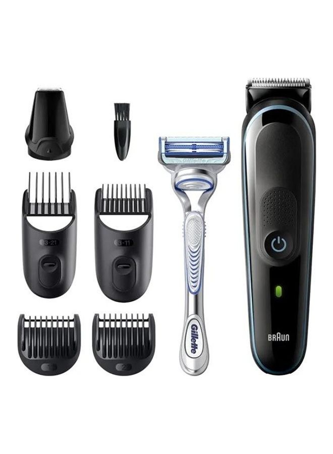 BRAUN All-In-One Trimmer MGK3342 7-In-1 Trimmer 5 Attachments And Gillette Skinguard Sensitive Razor Black - Image 2