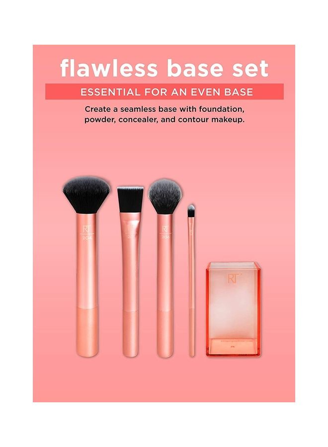 REAL TECHNIQUES Brush Set Everyday Essentials Flawless Base Enhanced Eye Multicolor  - Image 5