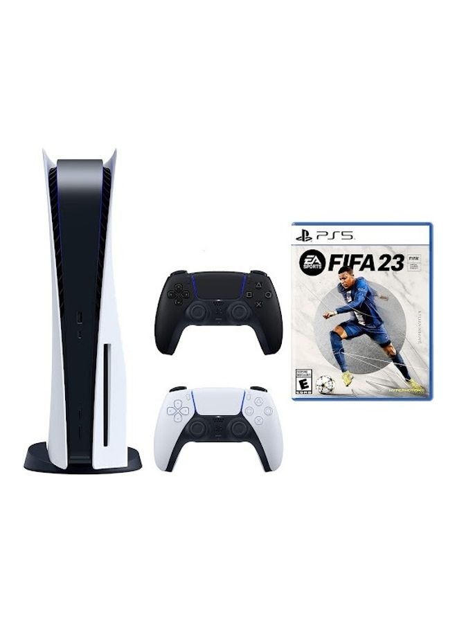 Sony - PlayStation 5 Disc Console With Extra Black Controller and FIFA 23 - Image 1