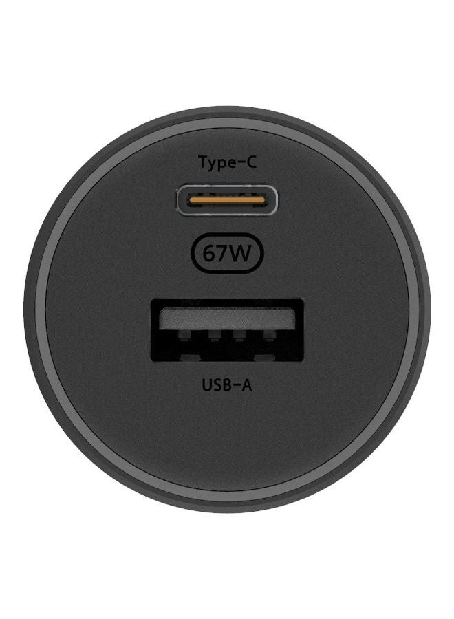 Xiaomi USB-A With Type-C Car Charger 67W Black - Image 3