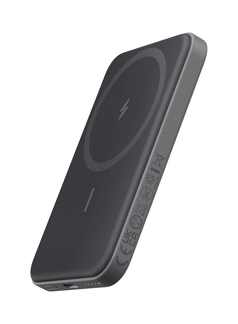 5000 mAh Anker 621 Magnetic Battery (MagGo), 5000mAh Magnetic Wireless Portable Charger with USB-C Cable, Only Compatible with iPhone 14/14 Pro/14 Pro Max, 13/12 Series black