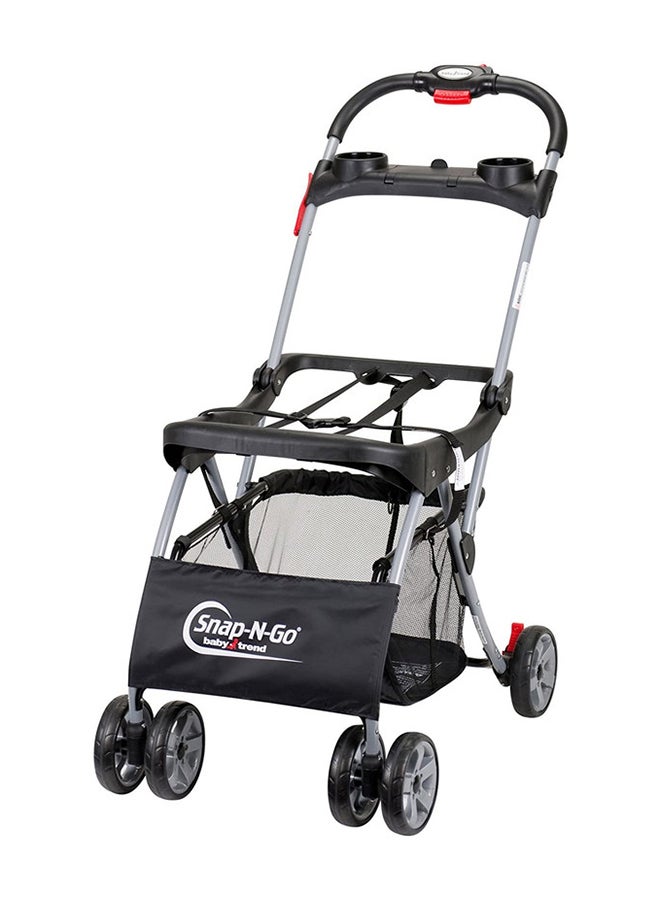 babytrend Snap-N-Go EX Universal Infant Car Seat Carrier - Black/Grey  - Image 1
