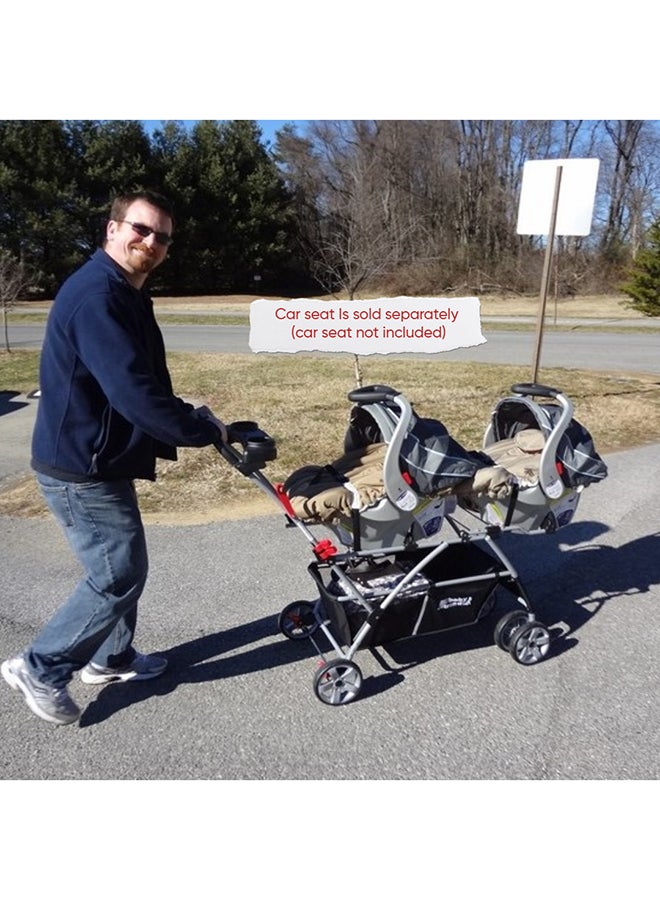 babytrend - Snap-N-Go Double Stroller Frame - Black/Grey - Image 1