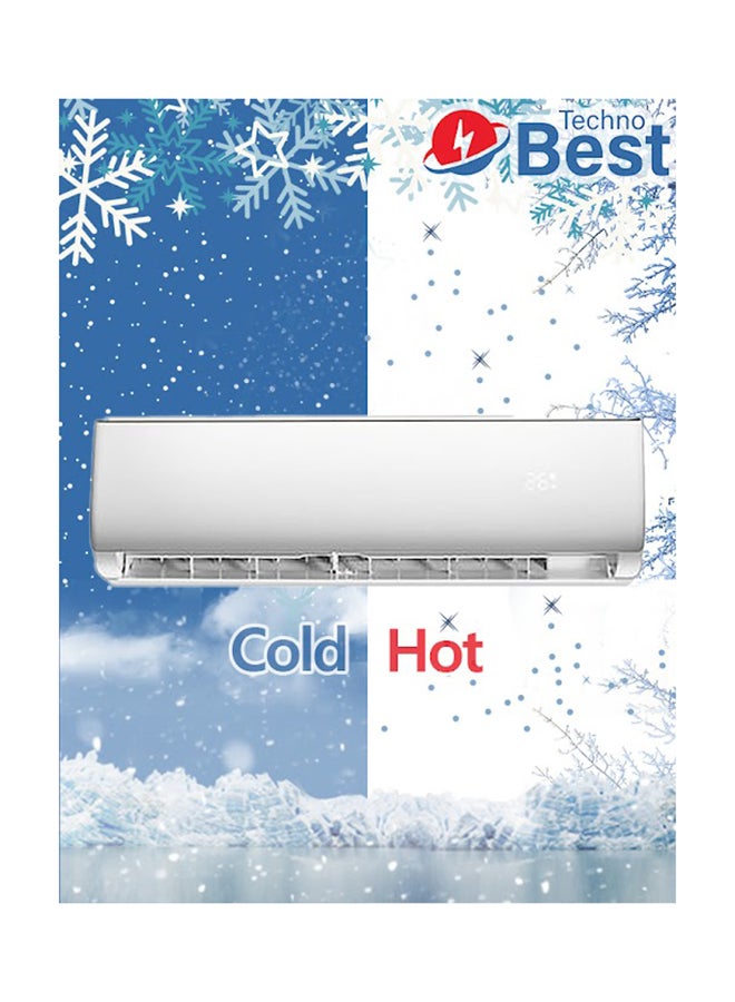 Split Air Conditioner Cold And Hot Elegant Design BSAC-024H White