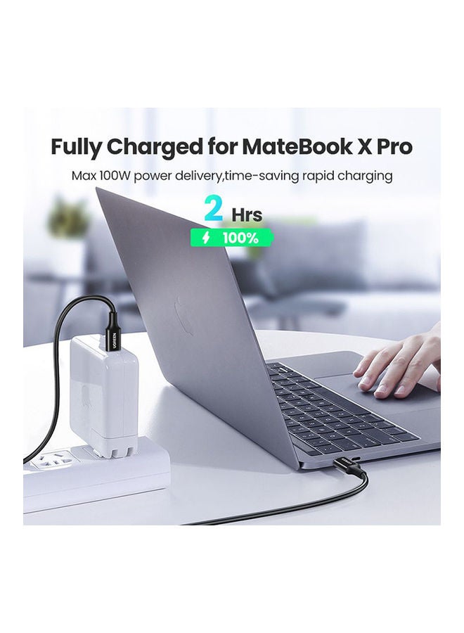 Ugreen Type-C To Type-C Charging Cable 100W 1M Black  - Image 4