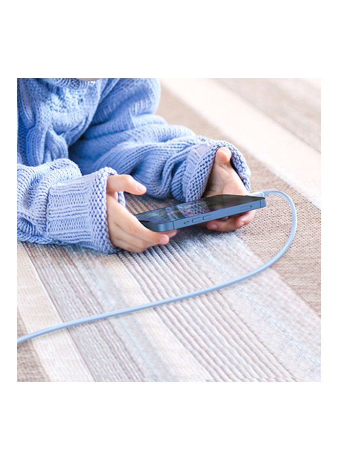 Ugreen - USB-C to Lightning PD 20W Fast Charging Silicone Cable-1M Blue - Image 1