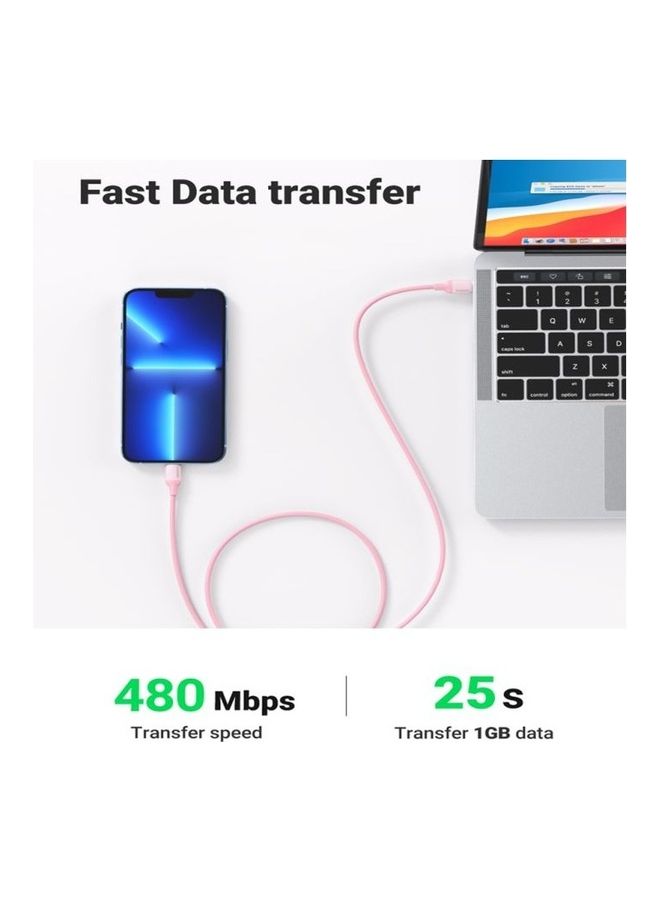 يو جرين - كابل من السيليكون من Type-C إلى Lightning بطول 1 متر - Image 1