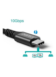 CHOETECH Type-C To Type-C Fabric Cable 2M Black  - Image 2