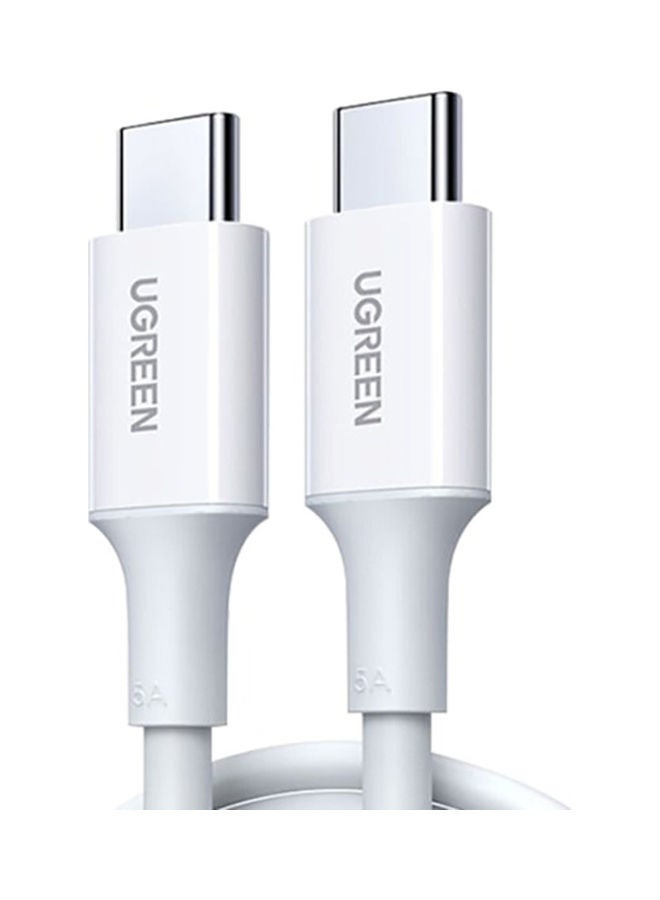 Ugreen Type-C To Type-C Charging Cable 5A 1M White  - Image 1