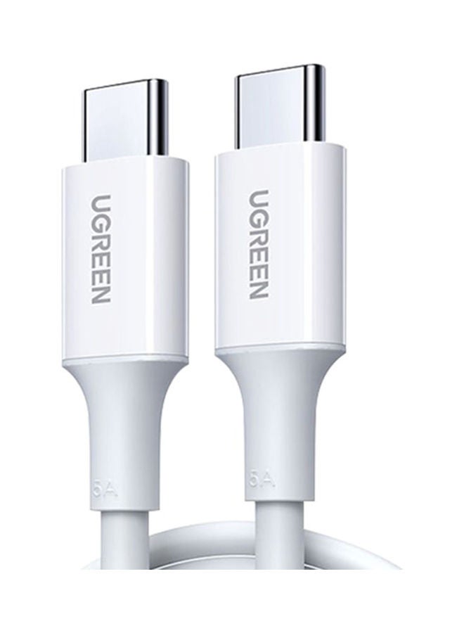 Ugreen Type-C To Type-C Charging Cable 5A 2M white  - Image 1