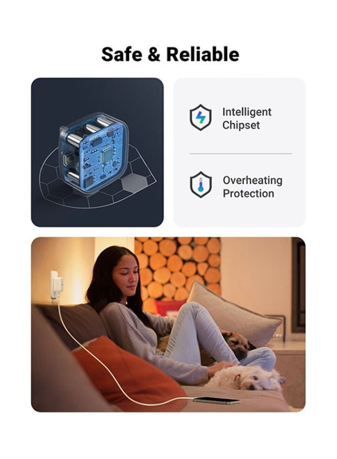 Ugreen - Nexode USB-C PD GaN Fast Charger 30W White - Image 1