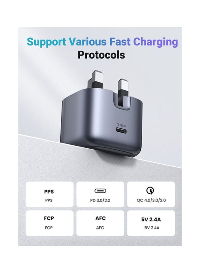 Ugreen - Nexode USB-C PD GaN Fast Charger 30W White - Image 1