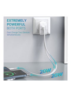 CHOETECH 2 PD Ports Wall Charger 40W Black  - Image 3
