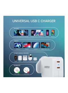 CHOETECH 2 PD Ports Wall Charger 40W Black  - Image 4