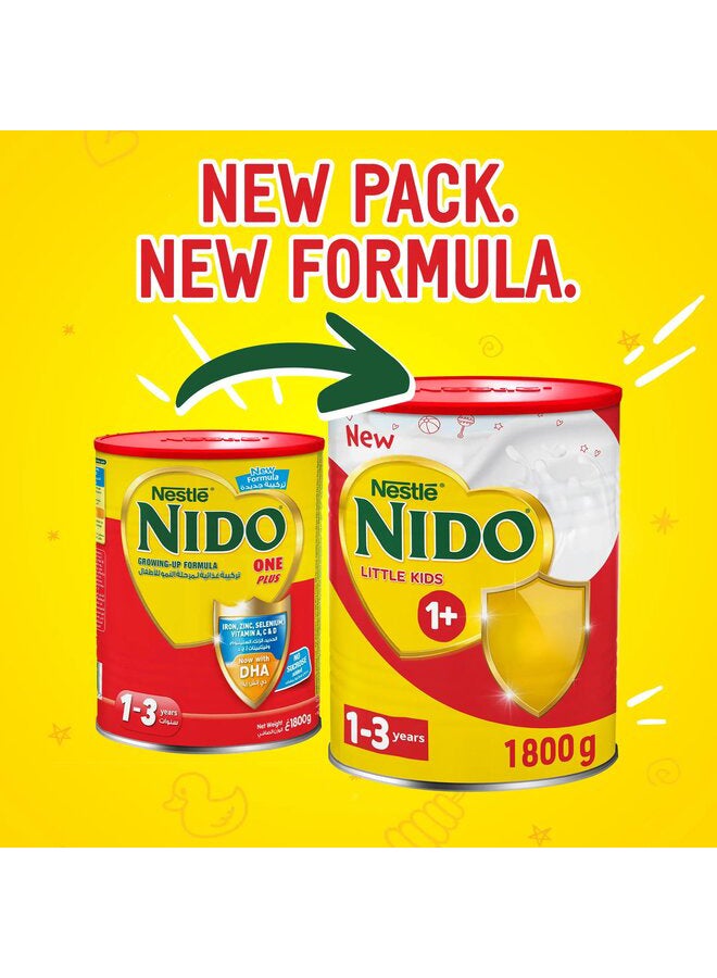 Nido One Plus Growing Up Milk Powder for Children From 1 to 3 Years From Nido 1800 Gm 1800grams - v1685967893/N31295314A_5