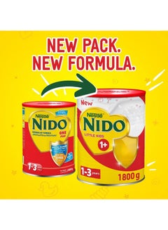 Nido One Plus Growing Up Milk Powder for Children From 1 to 3 Years From Nido 1800 Gm 1800grams - v1685967896/N31342382A_5