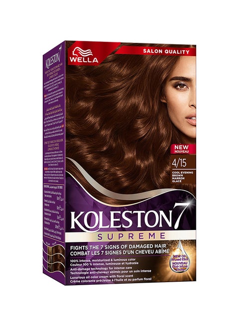 Koleston Supreme Hair Color 4/15 Cool Evening Brown