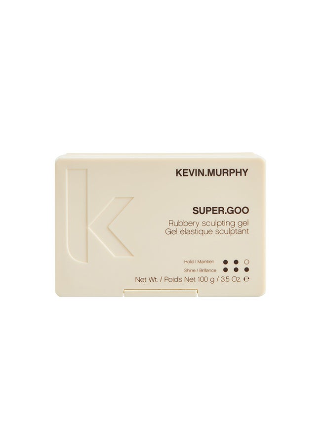 KEVIN.MURPHY - Super Goo Styling Rubbery Gel For All Hair Type Beige/Black 100grams - Image 1