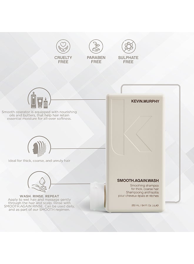 KEVIN.MURPHY Smooth Again Wash Shampoo For Frizzy Hair Beige 250ml  - Image 3