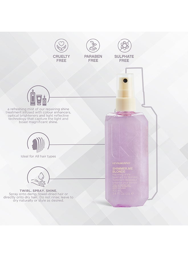 KEVIN.MURPHY - Shimmer Me Blonde Lightweight Shiny Finishing Mist For Blonde Hair Purple 100ml - Image 1