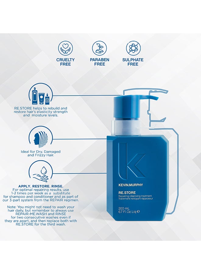 Re Store Repairing Cleansing Treatment Conditioner For Dry And Damaged Hair 200ml - v1685971912/N38610380A_3