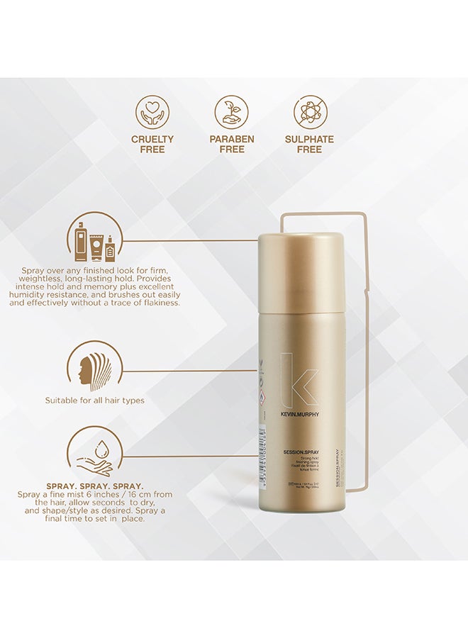 KEVIN.MURPHY Session Spray Strong Hold Finishing Spray For All Hair Type 100ml  - Image 3