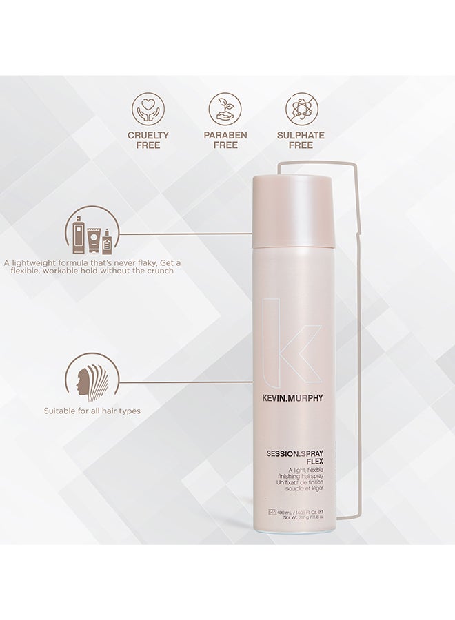 KEVIN.MURPHY - Session Spray Flex Flexible Hair Styling Spray For All Hair Type 400ml - Image 1