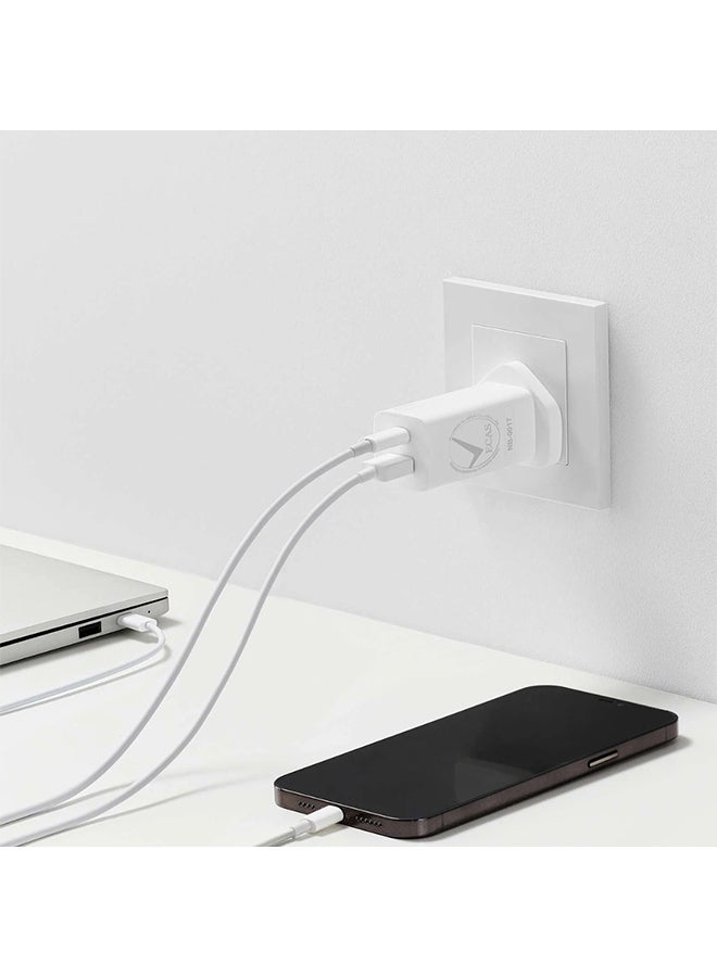 Xiaomi - USB-A With Type-C GaN Car Charger 65W White - Image 1