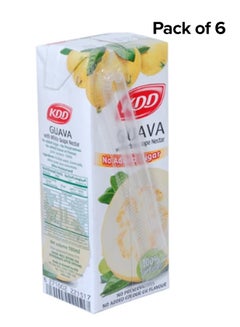 كي دي دي Guava Nectar Juice No Added Sugar Pack of 6  - Image 1