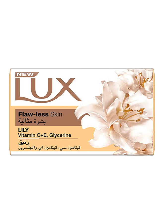 Lux Bar Soap For Flaw Less Skin Lily With Vitamin C E And Glycerine White 75 ml