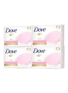 Moisturising Soap Bar Nourishing Formula For All Skin Types With One Fourth Moisturising Cream, Pack Of 4 Pink 125grams