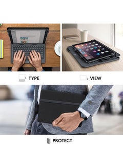 لوجيتيك حافظة عالمية لجهاز iPad أو الكمبيوتر اللوحي مع لوحة مفاتيح بلوتوث لاسلكية لأجهزة Apple وAndroid وWindows مقاس 9-10 بوصة  - Image 4