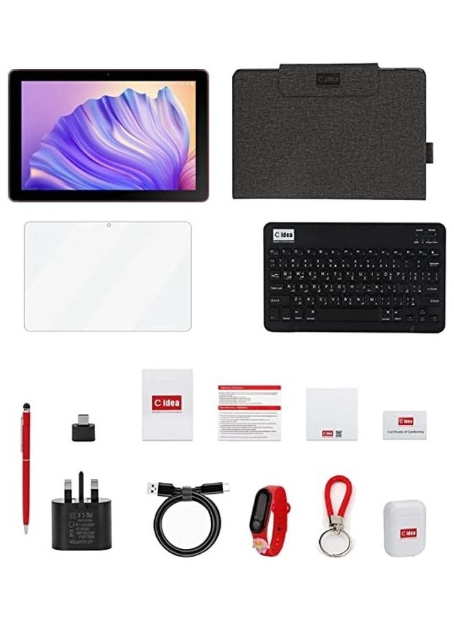 C idea - CM8000 Plus Smart Android Tablet With 10-Inch WVGA IPS Display Dual SIM Silver 6GB RAM 256GB 5G LTE WiFi Face Unlock Kids - International Version - Image 1