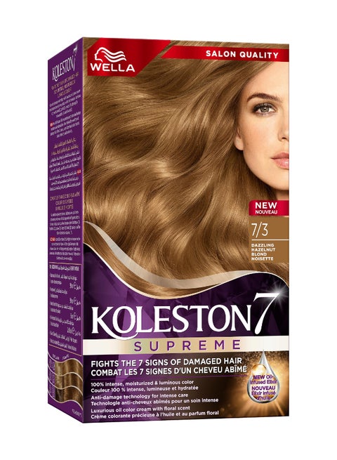 Koleston Supreme Hair Color 7/3 Dazzling Hazelnut