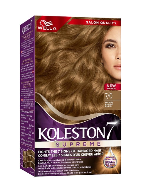 Koleston Supreme Hair Color 7/0 Medium Blonde