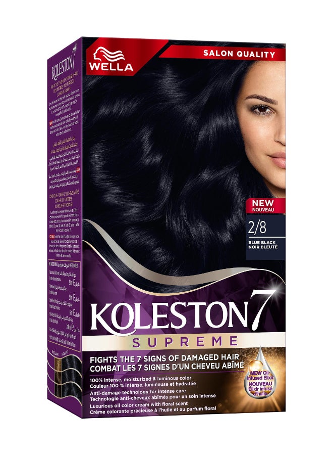 WELLA Koleston Supreme Hair Color 2/8 Blue Black  - Image 1
