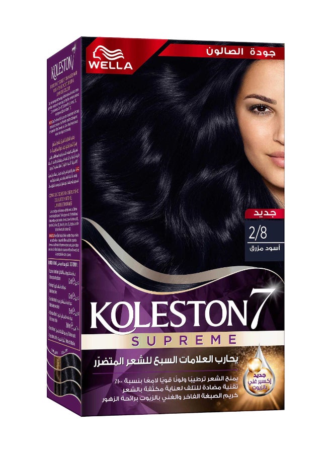 WELLA Koleston Supreme Hair Color 2/8 Blue Black  - Image 2