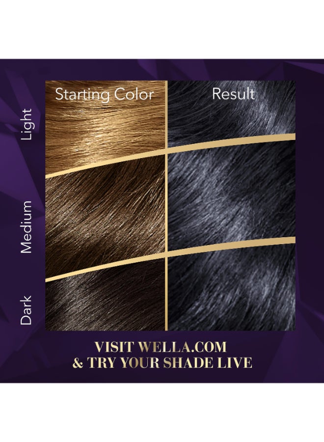 WELLA Koleston Supreme Hair Color 2/8 Blue Black  - Image 3