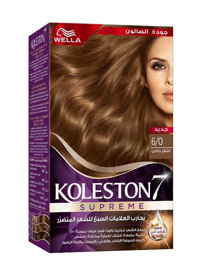 WELLA - Koleston Supreme Hair Color 6/0 Dark Blonde - Image 1