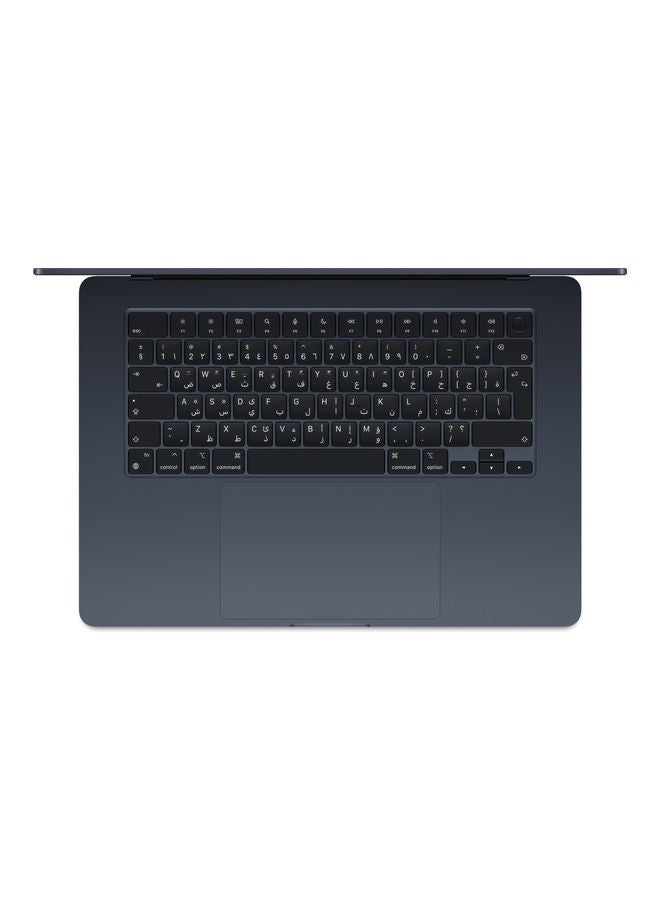 Apple - MacBook Air MQKW3 15-Inch Display, Apple M2 Chip with 8-Core CPU And 10-Core GPU, 256GB SSD, English Arabic Keyboard Midnight - Image 1