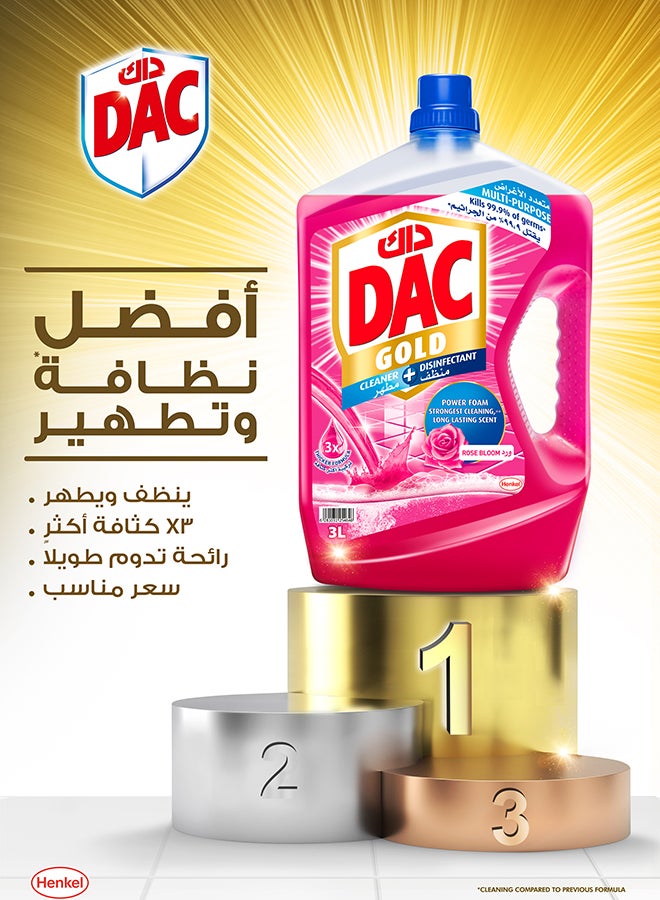 Dac - Gold Multi-Purpose Disinfectant And Liquid Cleaner With 3X Thicker Formula Citrus 3Liters - Image 1