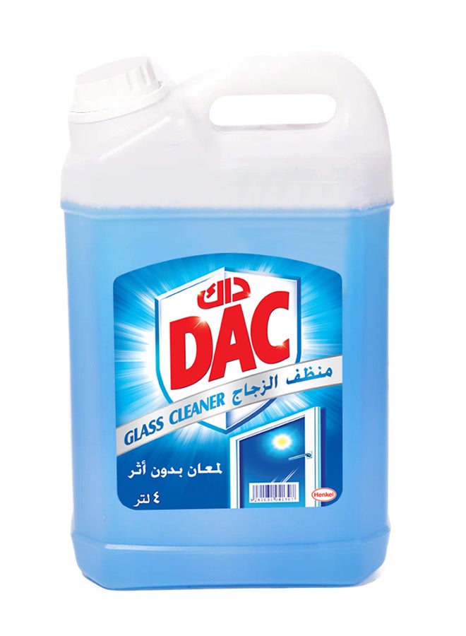 Dac Glass Cleaner Spotless Shining  And Streak Free Blue 4Liters 