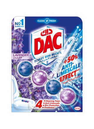 Clean And Fresh Toilet Rim Block With 4 Function Formula And Air Freshener Affect Lavender 50grams - v1686042449/N12824889A_1