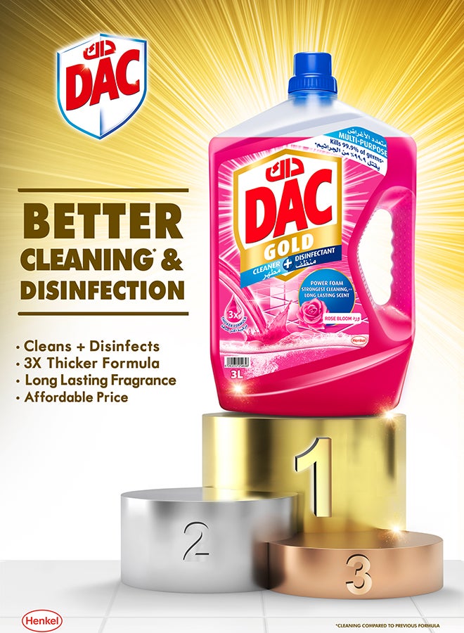Dac - Gold Multi Purpose Disinfectant And Liquid Cleaner With 3X Thicker Formula Ocean Breeze 1Liters - Image 1