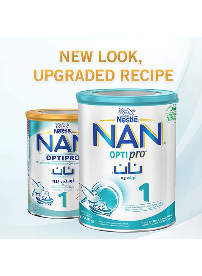 Nestle Nan 1 Optipro Baby Milk Formula, From 0-6 Months, Tin 400g 400grams