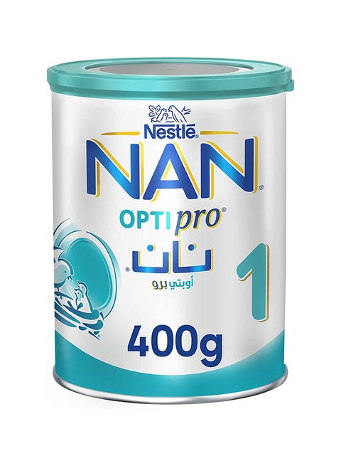 Nestle Nan 1 Optipro Baby Milk Formula, From 0-6 Months, Tin 400g 400grams