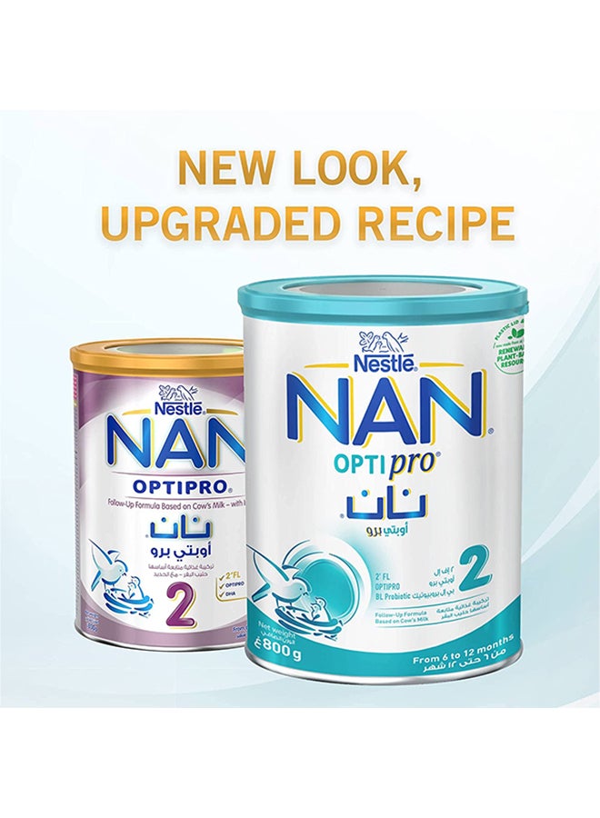 Nan - Nestlé Nan Optipro Stage 2 From 6 to 12 Months, 800g Pack of 1 800grams - Image 1