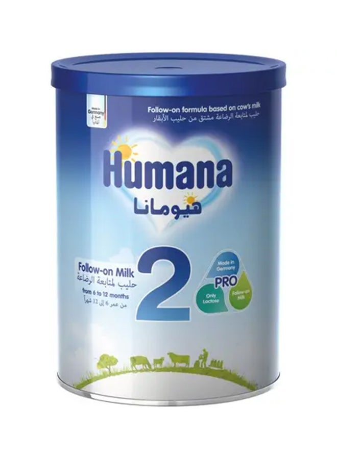 Humana - Humana 2 Baby Milk, 6-12 Months 900g 900grams - Image 1